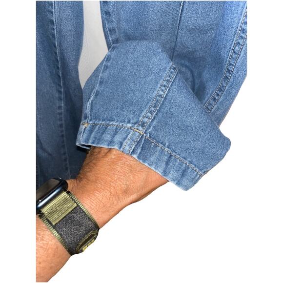 Roaman's Woman Pull on stretch jogging casual Jeans w/pockets elastic waist 20W - Picture 12 of 12